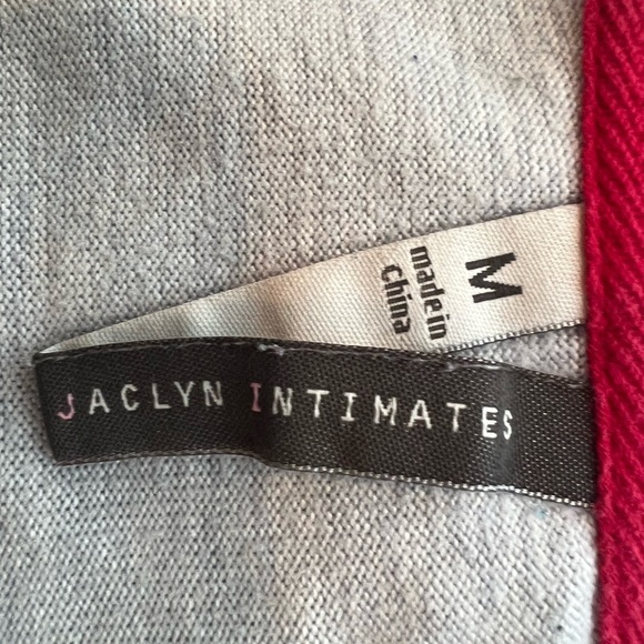 JACLYN INTIMATES Gray Candy Cane Sweatshirt/size M - Picture 6 of 7